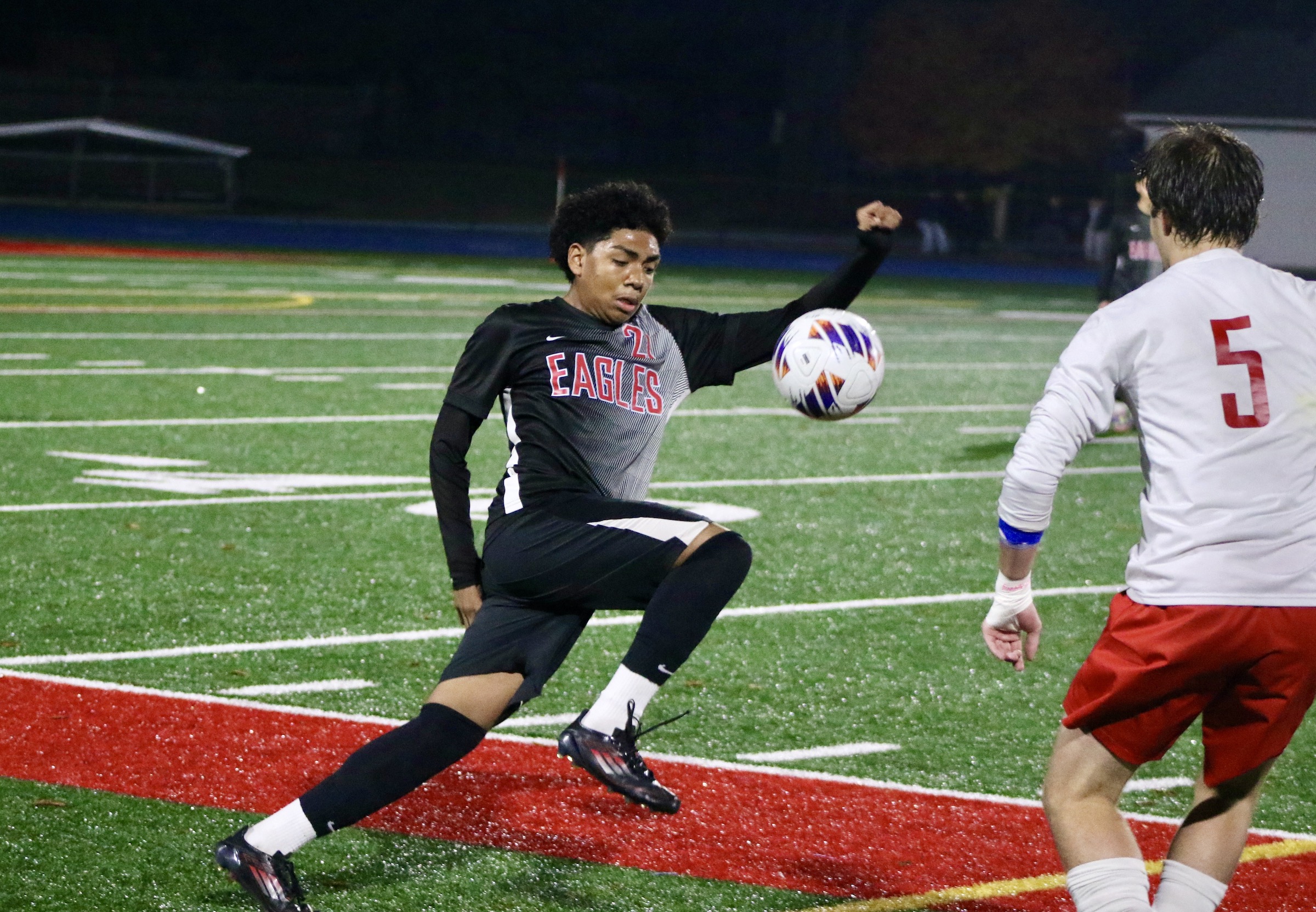 Centennial boys soccer stands arm-in-arm after semifinals loss